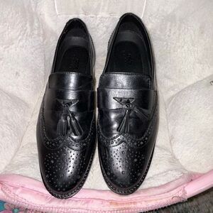 ASOS men’s black tassel dress loafers sz 7